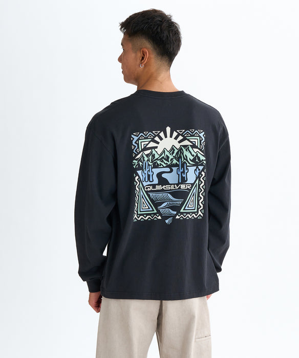 Quiksilver DESERT WAVES LT 長袖Tシャツ メンズ