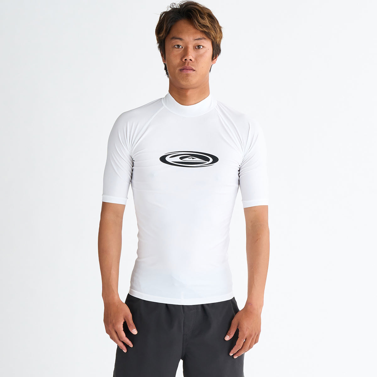 OUTLET】QUIKSILVER メンズ TWISTED SR 半袖ラッシュガード 速乾 UV