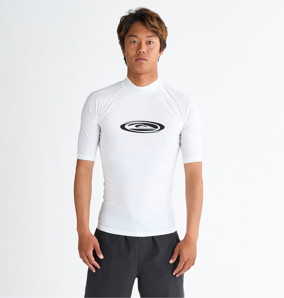 ラッシュ OUTLET】QUIKSILVER メンズ TWISTED SR 半袖ラッシュガード 速乾 UV