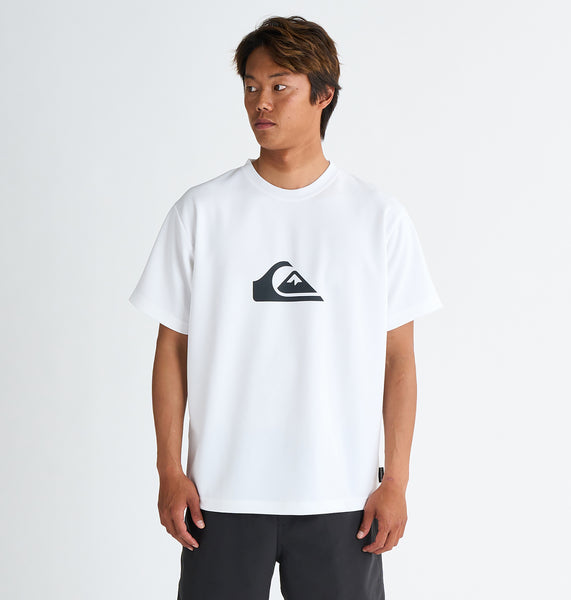 OUTLET】QUIKSILVER メンズ COMP LOGO SS 半袖ラッシュガード サーフT