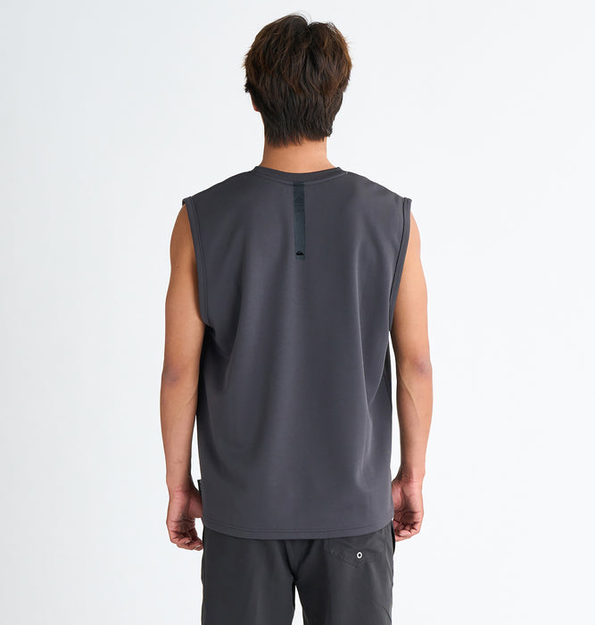 【OUTLET】Quiksilver COMP LOGO SLY メンズ サーフTシャツ ラッシュガード ノースリーブ タンクトップ