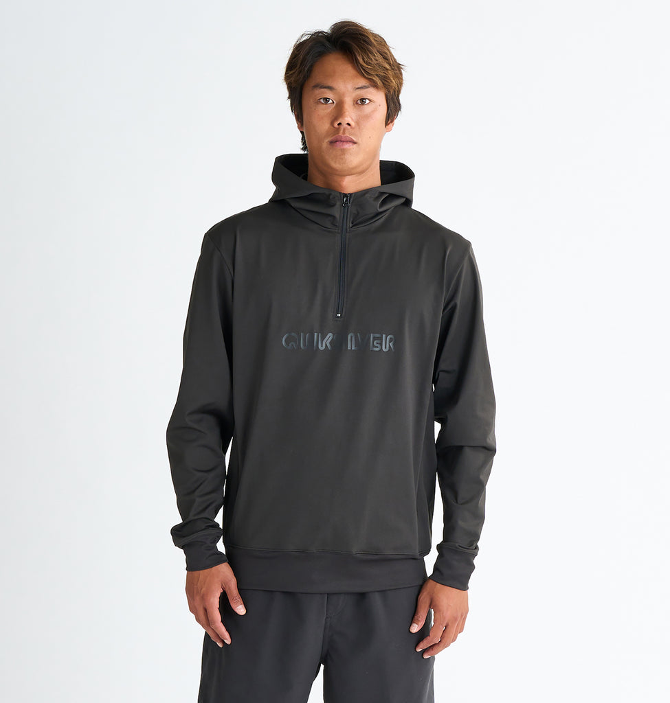 OUTLET】QUIKSILVER メンズ BUBBLE HALF ZIP 長袖サーフTシャツ