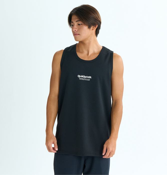 【OUTLET】QUIKSILVER メンズ DISTORTION TANK タンクトップ ノースリーブ レギュラーフィット UV CUT UPF 50+