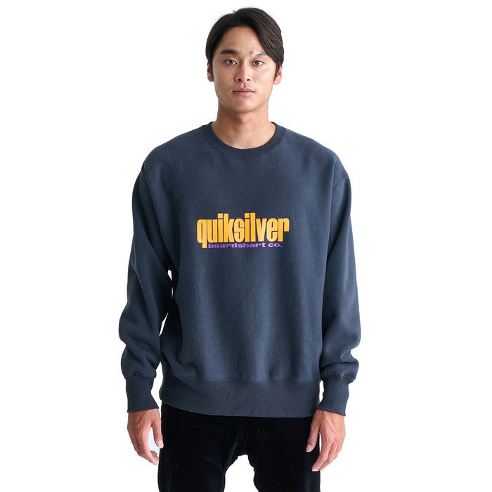 【OUTLET】QUIKSILVER メンズ THREE TREES FLEECE C 長袖ロゴスウェット 裏起毛