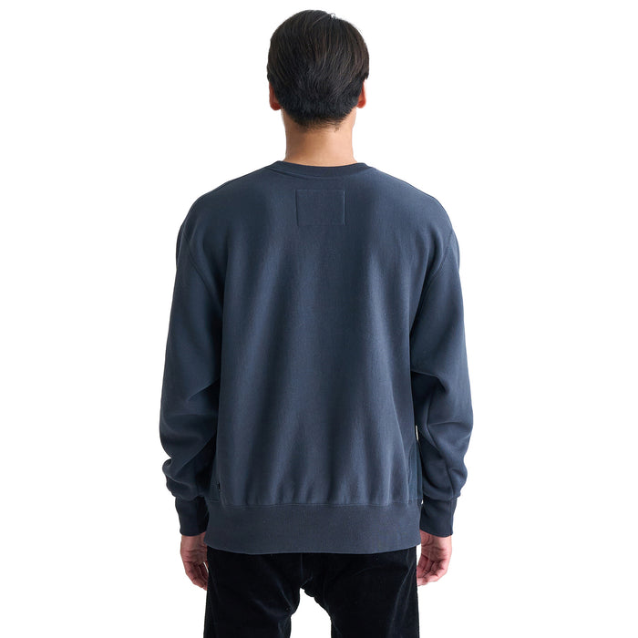 【OUTLET】QUIKSILVER メンズ THREE TREES FLEECE C 長袖ロゴスウェット 裏起毛