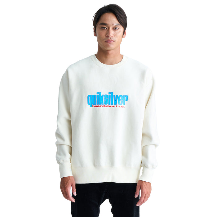 【OUTLET】QUIKSILVER メンズ THREE TREES FLEECE C 長袖ロゴスウェット 裏起毛