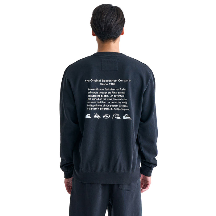 【OUTLET】Quiksilver QS HISTORY CREW SWEAT