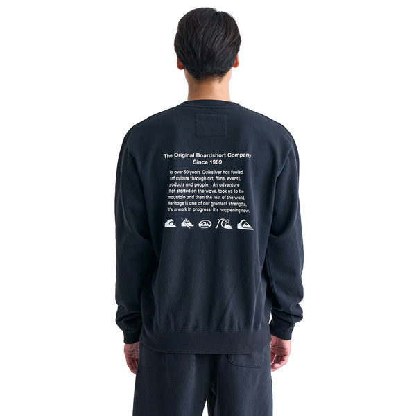 OUTLET】Quiksilver QS HISTORY CREW SWEAT
