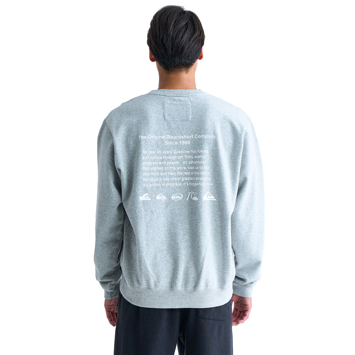 【OUTLET】Quiksilver QS HISTORY CREW SWEAT