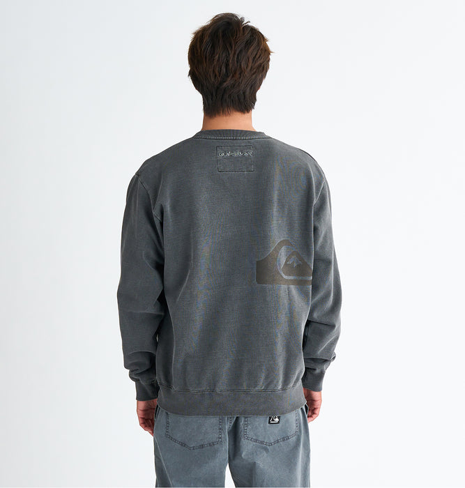 【OUTLET】QUIKSILVER メンズ QS LOGO SWEAT CREW 長袖スウェット ルーズフィット