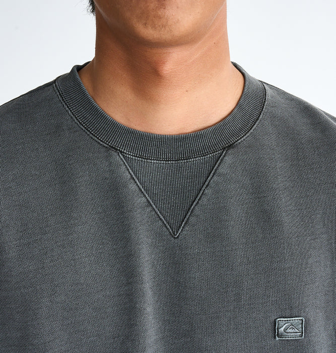 【OUTLET】QUIKSILVER メンズ QS LOGO SWEAT CREW 長袖スウェット ルーズフィット