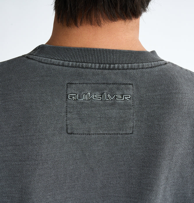 【OUTLET】QUIKSILVER メンズ QS LOGO SWEAT CREW 長袖スウェット ルーズフィット