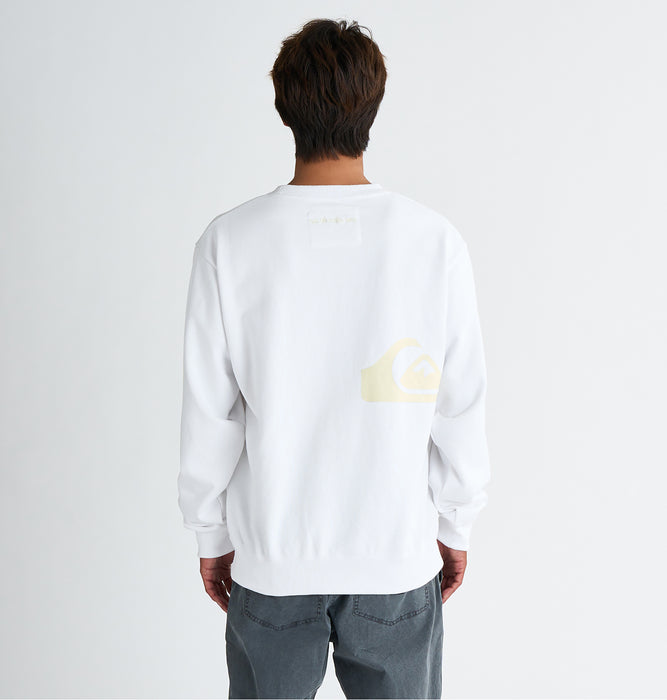 【OUTLET】QUIKSILVER メンズ QS LOGO SWEAT CREW 長袖スウェット ルーズフィット