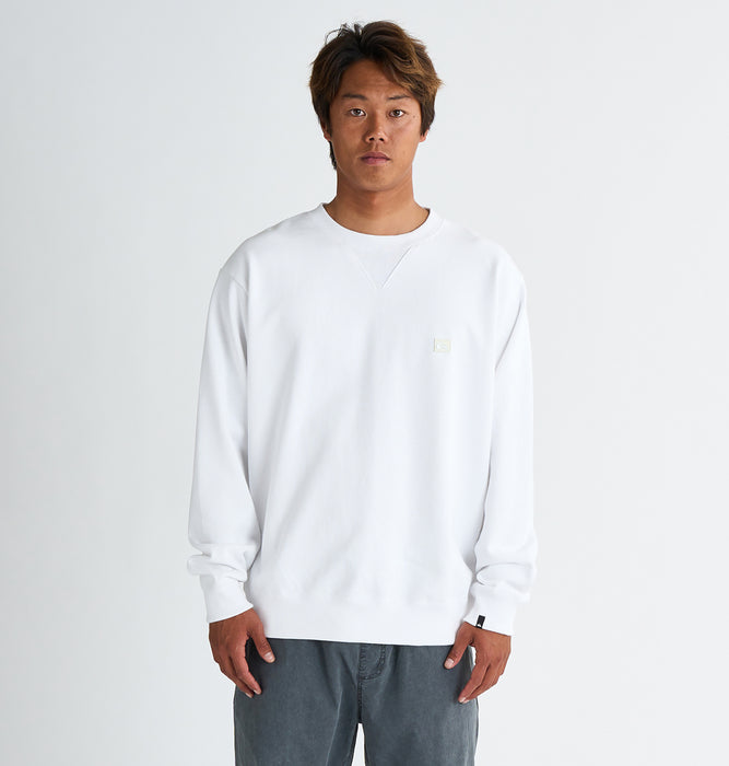 【OUTLET】QUIKSILVER メンズ QS LOGO SWEAT CREW 長袖スウェット ルーズフィット