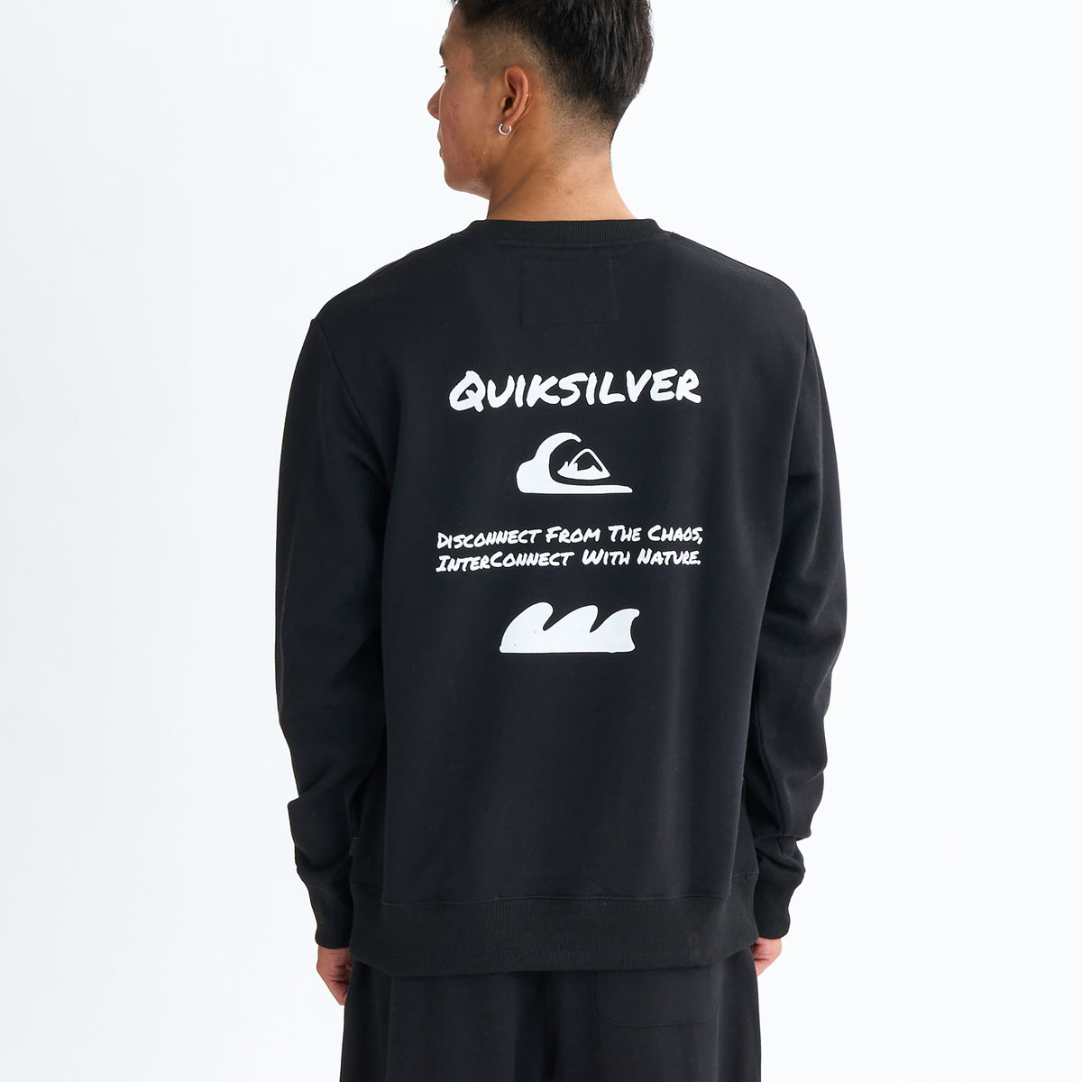 Quiksilver HAND DRAWN SWEAT CREW プルオーバー 特殊裏起毛