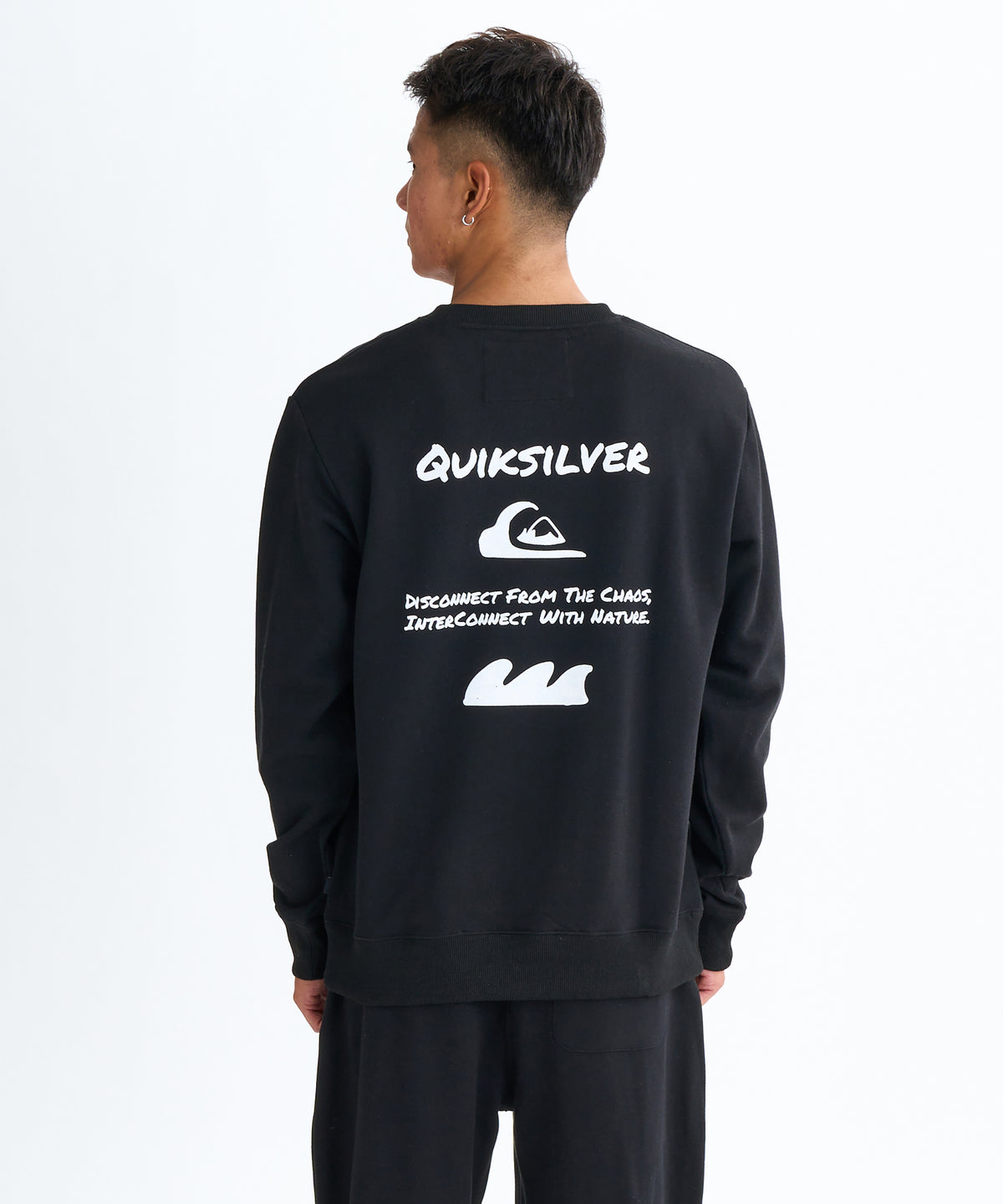 Quiksilver HAND DRAWN SWEAT CREW プルオーバー 特殊裏起毛