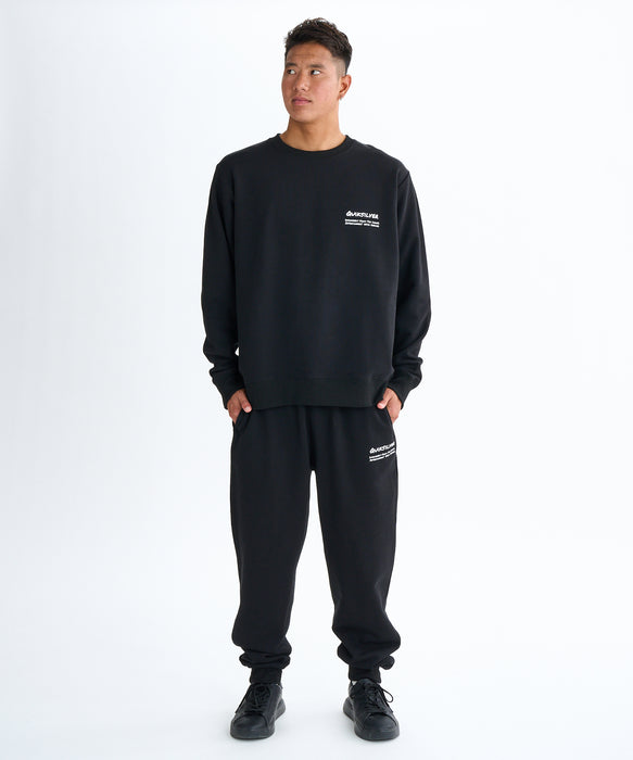 【OUTLET】QUIKSILVER メンズ HAND DRAWN SWEAT CREW クルーネックスウェット 軽量ソフトフリース 特殊裏起毛