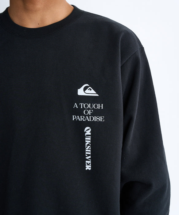 Quiksilver メンズ BW VERTICAL LOGO SWEAT CREW プルオーバー