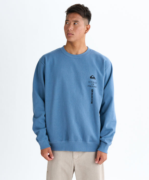 Quiksilver メンズ BW VERTICAL LOGO SWEAT CREW プルオーバー