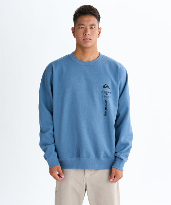 Quiksilver メンズ BW VERTICAL LOGO SWEAT CREW プルオーバー