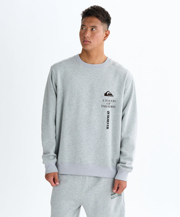 Quiksilver メンズ BW VERTICAL LOGO SWEAT CREW プルオーバー