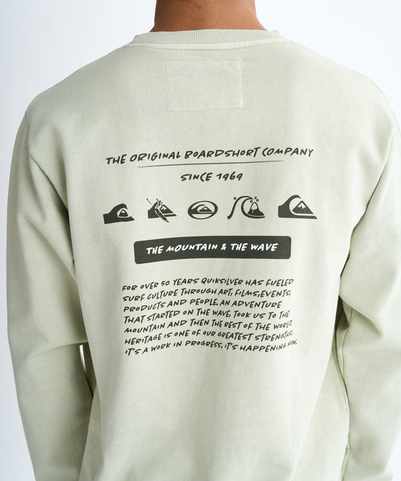 Quiksilver メンズ PG HISTORY SWEAT CREW プルオーバー