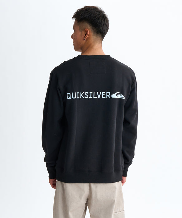 Quiksilver メンズ DNA BIG CLICKER SWEAT CREW プルオーバー 特殊裏起毛