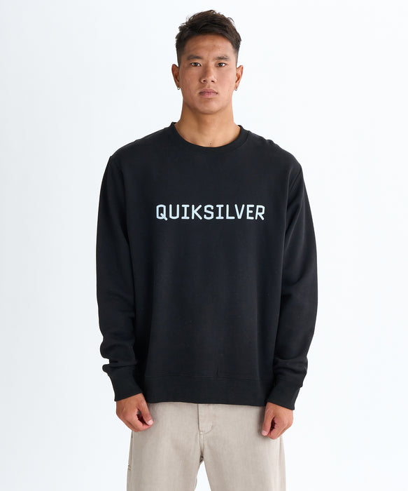 Quiksilver メンズ DNA BIG CLICKER SWEAT CREW プルオーバー 特殊裏起毛