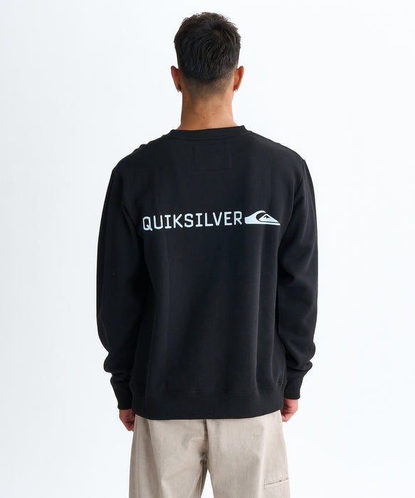 Quiksilver メンズ DNA BIG CLICKER SWEAT CREW プルオーバー 特殊裏起毛