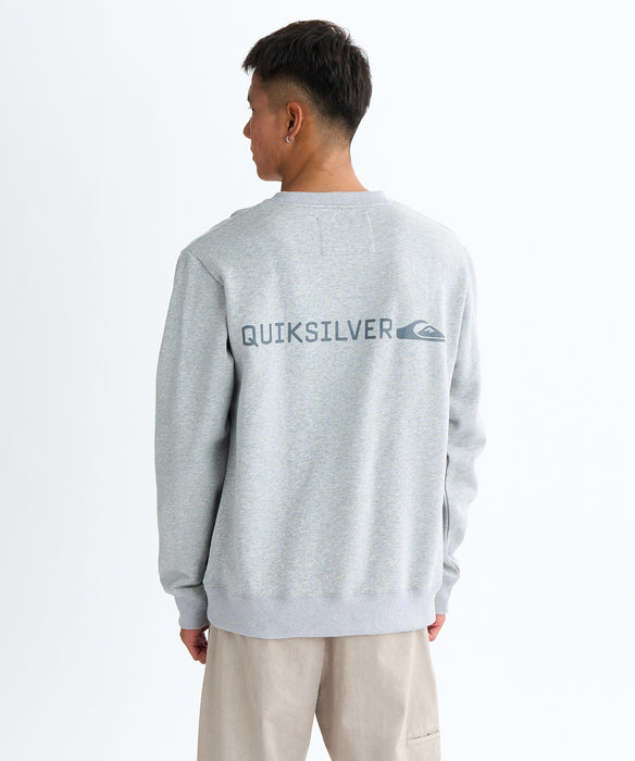 Quiksilver メンズ DNA BIG CLICKER SWEAT CREW プルオーバー 特殊裏起毛