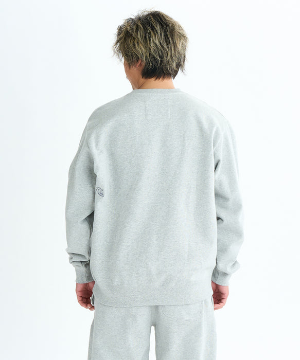 【OUTLET】Quiksilver メンズ PG DNA SWEAT CREW プルオーバー セットアップ