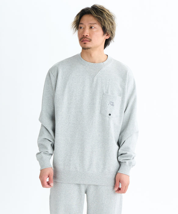【OUTLET】Quiksilver メンズ PG DNA SWEAT CREW プルオーバー セットアップ