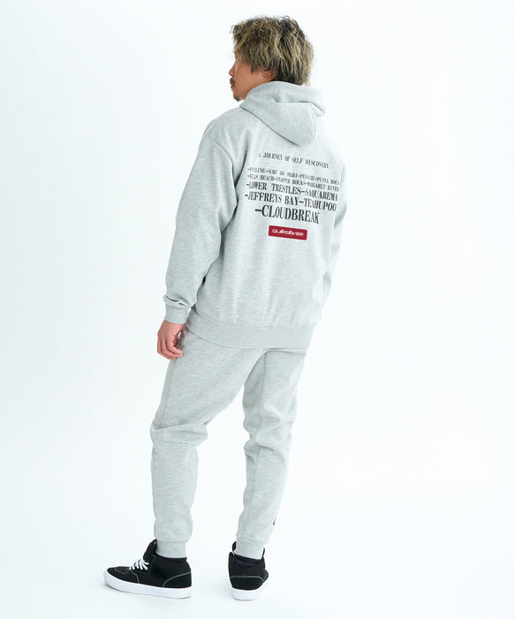 【OUTLET】Quiksilver メンズ WR DOUBLE LOGO PANT フリースパンツ 防風 撥水 セットアップ