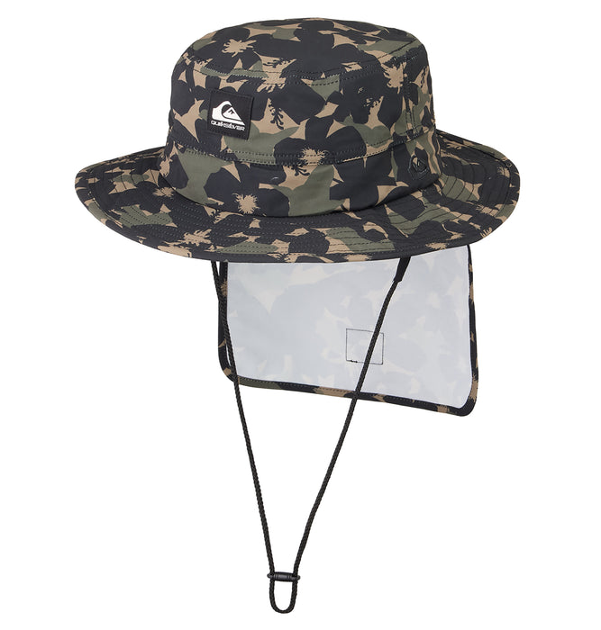 【OUTLET】Quiksilver WR UV WATER BEACH HAT PRT メンズ サーフハット