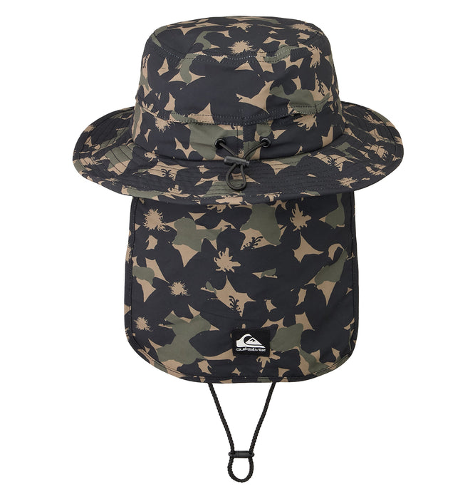 【OUTLET】QUIKSILVER メンズ WR UV WATER BEACH HA サーフハット UV CUT UPF50+ あご紐付き