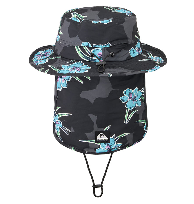 【OUTLET】Quiksilver WR UV WATER BEACH HAT PRT メンズ サーフハット
