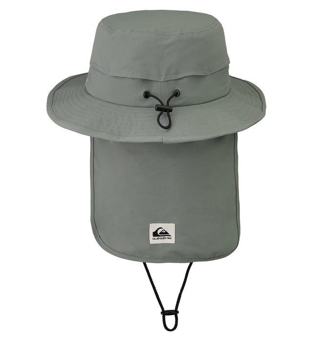 【OUTLET】QUIKSILVER メンズ WR UV WATER BEACH HA サーフハット UV CUT UPF50+ あご紐付き