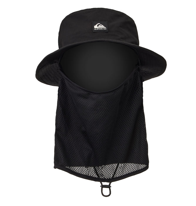 【OUTLET】Quiksilver WR UV WATER FACE MASK HAT メンズ サーフハット