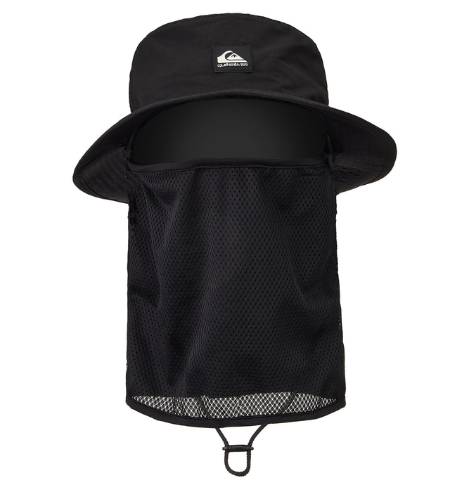 【OUTLET】Quiksilver WR UV WATER FACE MASK HAT メンズ サーフハット