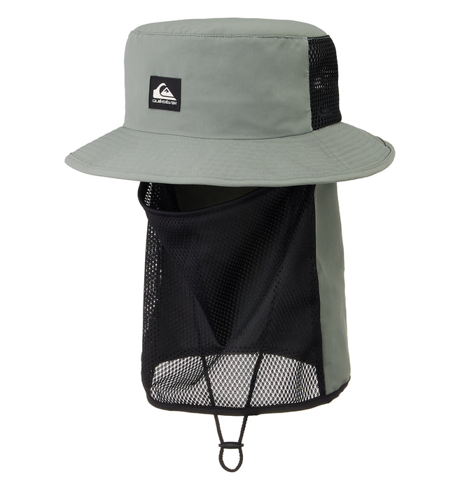 【OUTLET】Quiksilver WR UV WATER FACE MASK HAT メンズ サーフハット