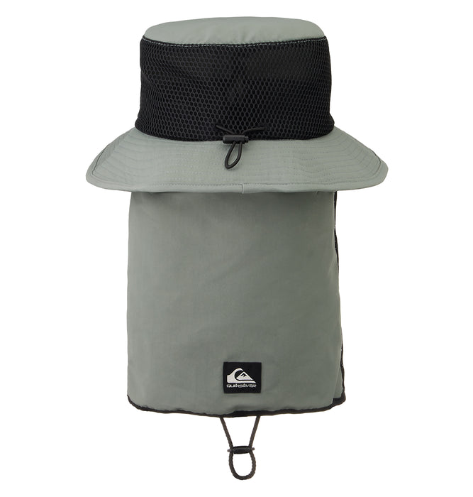 【OUTLET】Quiksilver WR UV WATER FACE MASK HAT メンズ サーフハット