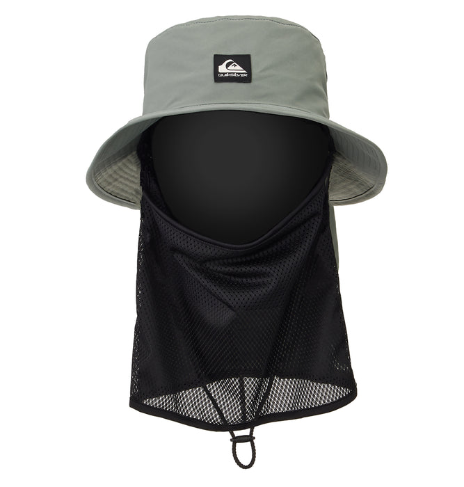 【OUTLET】Quiksilver WR UV WATER FACE MASK HAT メンズ サーフハット