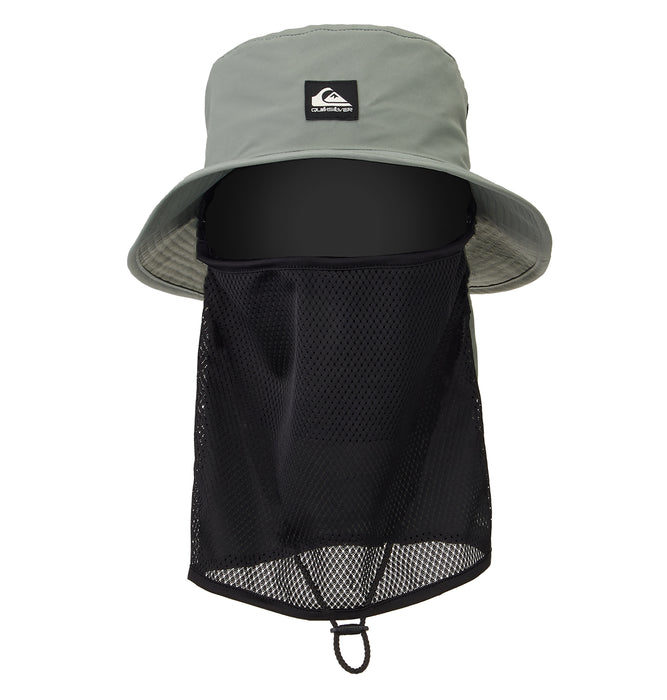 【OUTLET】Quiksilver WR UV WATER FACE MASK HAT メンズ サーフハット
