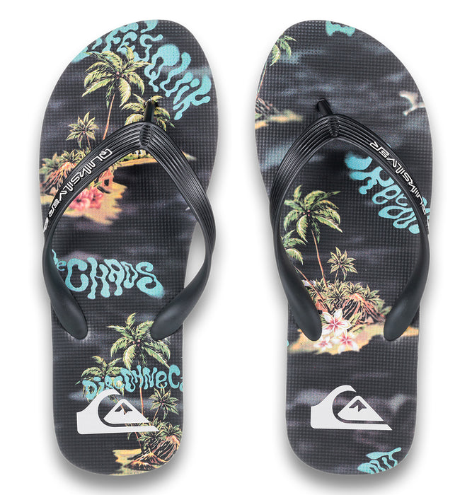 【OUTLET】QUIKSILVER メンズ MOLOKAI ART 25 ビーチサンダル