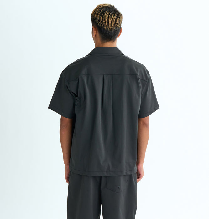 【OUTLET】QUIKSILVER メンズ MW OPEN SHIRT 半袖シャツ ルーズフィット