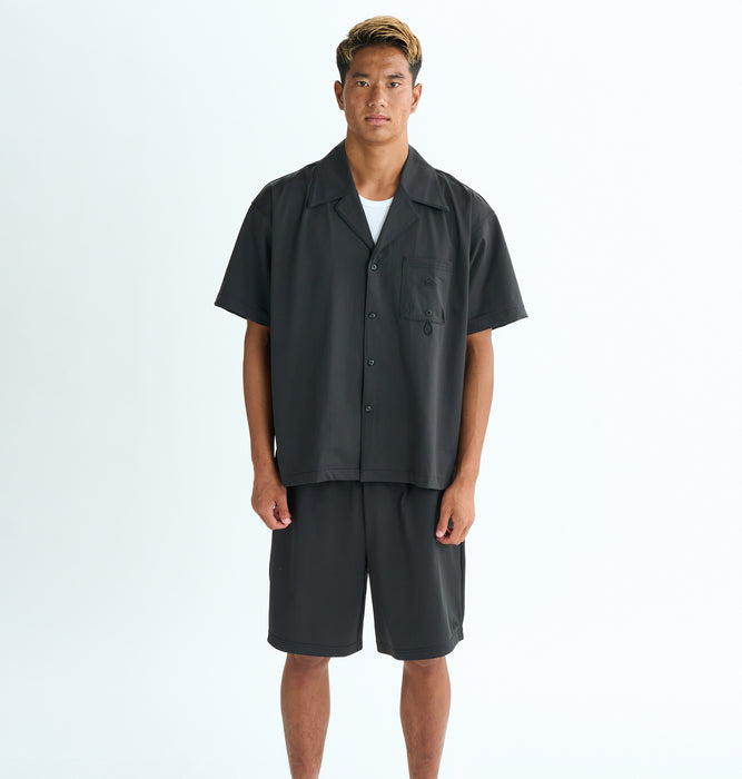 OUTLET】QUIKSILVER メンズ MW OPEN SHIRT 半袖シャツ ルーズフィット