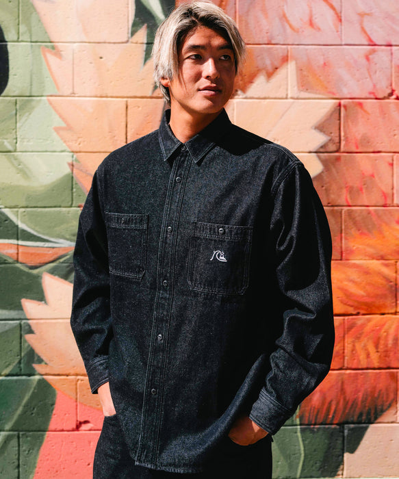 Quiksilver メンズ DENIM WASH SHIRT シャツ セットアップ