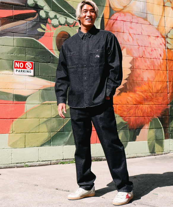 Quiksilver メンズ DENIM WASH SHIRT シャツ セットアップ