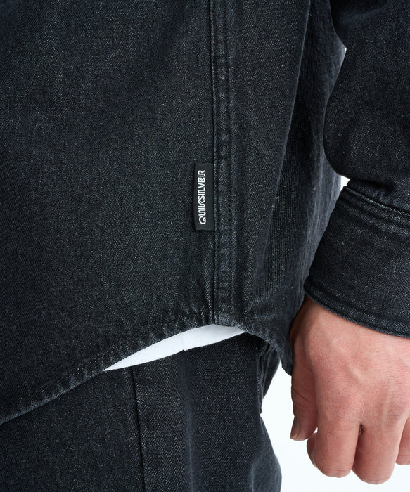 【OUTLET】Quiksilver メンズ DENIM WASH SHIRT シャツ セットアップ