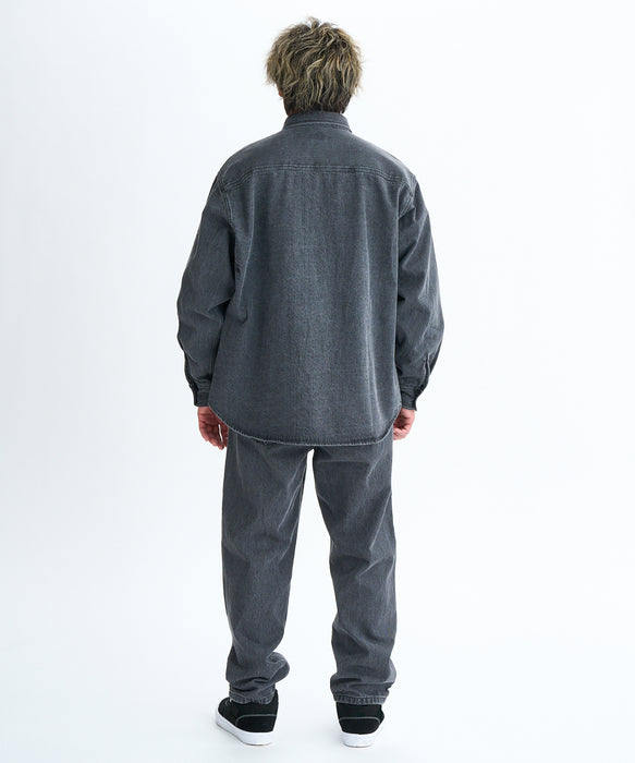 【OUTLET】Quiksilver メンズ DENIM WASH SHIRT シャツ セットアップ